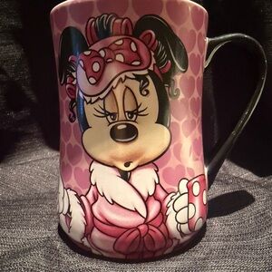 Discontinued Authentic Disney Minnie Mouse Mornings Aren’t Pretty Ceramic Mug